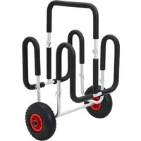 vidaXL SUP-Transportwagen SUP Trolley für 2 Surfbretter 90 kg Aluminium, (2-St)