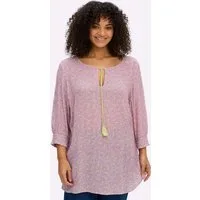 Sheego Klassische Bluse Tunika 3/4-Arm