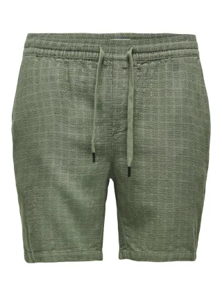 ONLY&SONS - ONSTEL LATHAM 0257 SHORTS NOOS Dusty Olive - Gr. - L