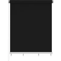 Rollo Außenrollo 245 (B) x 230 (H) cm Schwarz, vidaXL