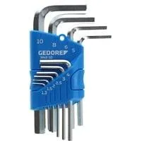 Winkelschraubendreher-Satz, 10-teilig 1,3mm - 10mm, mit Halteclip