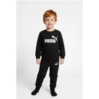 PUMA Trainingsanzug MINICATS ESS CREW SET FL INF (2-tlg), aus kuscheligem Fleecestoff