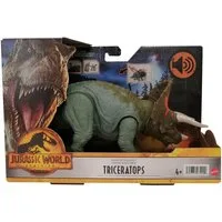 Mattel® Actionfigur Mattel HDX40 Jurassic World Dominion Triceratops Brüllattacke Urzeitmo