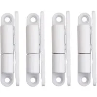 SO-TECH® Türbeschlag Renovierband Türband 15 x 83 mm Scharnier aus Stahl (4 St), für Innentüren zum Aufschrauben, weiß, 4 Stück