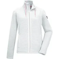Killtec Strickjacke KOS 12 WMN FLX JCKT Elastische Damenjacke, gestreift, mit Kinnschutz und Taschen