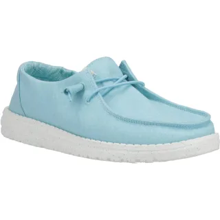 HEYDUDE Wendy Canvas 100% Baumwolle Damen Türkis Loafers