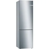 BOSCH Kühl-/Gefrierkombination Serie 6 KGE39ALCA, 201 cm hoch, 60 cm breit, Low Frost, VitaFresh Schublade, Big Box, LED-Licht, Super Kühlen