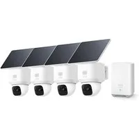 eufy Security Überwachungskamera eufy eufyCam E30 2K Kabellose Solar-Überwachungskamera Außen (Außenbereich, 4-tlg., 360°-Ansicht, 2K-Auflösung)
