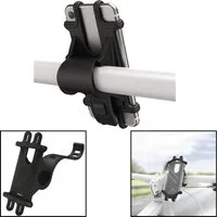 Hama Handy-Halterung Universal Fahrradhalterung Lenker-Halter, (Universell für Smartphone iPhone 4" bis 7" auch eBike eScooter)