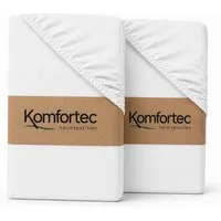 Komfortec Spannbettlaken Boxspringbett bis 15cm - 30cm Matratzenhöhe, Mikrofaser, Gummizug: Rundum, (2 Stück)