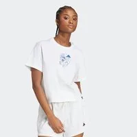 adidas Sportswear T-Shirt MINI GRAPHIC sportlicher Stil, kurze Ärmel, ohne Verschluss, mit Brustgrafik