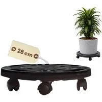 GarPet Transportroller Pflanzenroller Rund Rollbrett Pflanzen Transportroller Werkstatt 30 cm