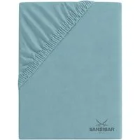 Sansibar Sylt Spannbettlaken Premium Topper-Spannbetttuch, Sansibar, Topperbezug, Gummizug: hochwertiges Rundumgummi, Matratzenbezug bis zu 15 cm Steghöhe, dicker Stoff, faltenfreier Sitz