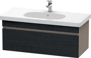 Duravit DuraStyle Waschtischunterbau wandhängend Eiche Schwarz & Basalt Matt 1000x453x398 mm - DS638 DS638501643