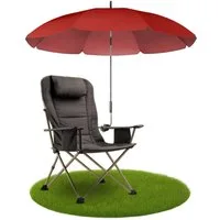 Styngard Sonnenschirm Stuhl Sonnenschirm für Liegestuhl mit UV Schutz 50+/120 cm Durchmesser