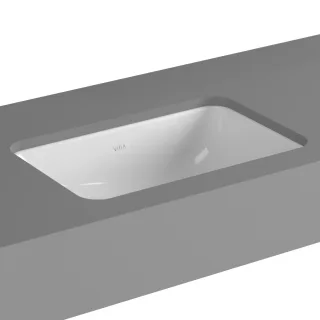 VitrA S20 Unterbauwaschtisch rechteckig 48 x 30 cm ohne Hahnloch Weiß Hochglanz,7475B003-0618 7475B003-0618