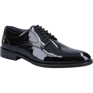 Hush Puppies Damien Schnürschuhe aus lackiertem Leder für Herren in Schwarz