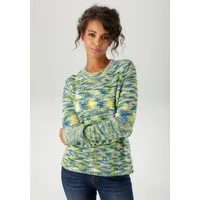 Aniston CASUAL Strickpullover aus trendigem Multicolor-Garn -jedes Teil ein Unikat