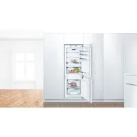 BOSCH Einbaukühlgefrierkombination 6 KIS77ADD0, 157,8 cm hoch, 55,8 cm breit, Lebensmittel bleiben länger frisch dank VitaFresh