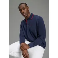 DELMAO Langarm-Poloshirt Neue Kollektion! schmale Passform, Langarm, unifarben, mit Polokragen
