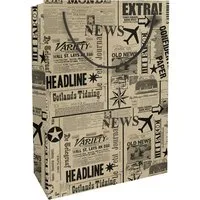 Braun+Company Atelier Geschenkpapier Geschenktasche Zeitung 23 x 33 cm