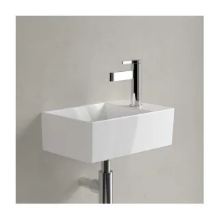 Villeroy & Boch Memento 2.0 Handwaschbecken 43234001 40 x 26 cm, weiß alpin, mit Hahnloch, ohne Überlauf