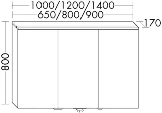 Burgbad SPS EqioL.Matt 800x1400x170 Perlgrau Matt, SPGT140LF6944 SPGT140LF6944