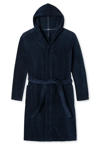 SCHIESSER - Bademantel, 120 cm navy - Gr. - XL