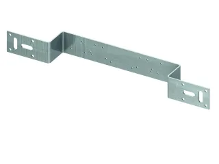 Tece Halter aus verzinktem Stahl, 2-fach gewinkelt, Stichmaße 150 und 80 mm, 720528 720528