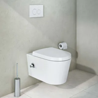 VitrA Options Wand-Tiefspül-WC 5176B003-1684 35,5x57,0cm, weiß, mit Bidetfunktion, mit integr. Armatur, rechts