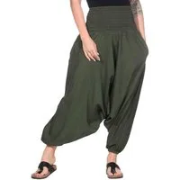KUNST UND MAGIE Haremshose Unisex Orientalische Haremshose Pluderhose Pumphose Einheitsgröße
