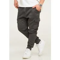 behype Jogginghose BHPIURA Herren Sporthose mit Cargotaschen Trainingshose Freizeithose