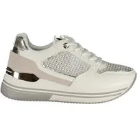 Laura Biagiotti Sneaker Elegante Damensneaker: Weiß mit silbernen Details