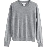 Next Strickpullover N. Premium Langarm-Rundhalspullover, Merinowolle (1-tlg)