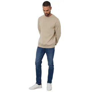 Threadbare - Sweatshirt für Herren, Rundhalsausschnitt, Regulär, Langärmlig (Neustein)