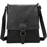 ITALYSHOP24 Schultertasche Damen Tasche Messenger Cross Over Body Bag Umhängetasche Modern Style, Highlight City Shopping Begleiter, für Tablet, Geldbörse Handy & mehr