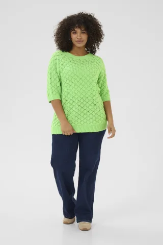 Strickpullover Loose fit light green