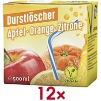 DURSTLOESCHER Softgetränk Apfel-Orange-Zitrone, 12x 500 ml