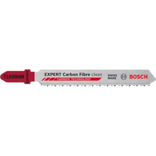 Bosch EXPERT ‘Carbon Fiber Clean’ T 108 BHM Stichsägeblatt, 3 Stück - 2608900565