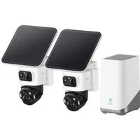 eufy Security Überwachungskamera eufy Security eufyCam S4 4K Kabellose Solar-Überwachungskamera Außen (2-tlg)