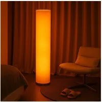 GLOBO LIGHTING LED Stehlampe, Leuchtmittel inklusive, Warmweiß, Stehlampe Stehleuchte Wohnzimmerlampe 3 flammig Stoff weiß LED H 110cm