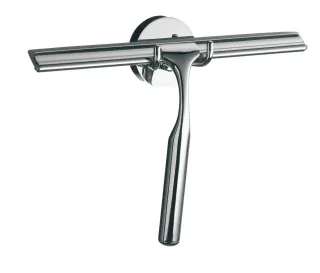 emco system 2 Duschwischer mit Wandhalter ung, chrom mit Ersatz-Gummilippe, 353400100 353400100