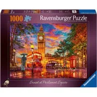 Ravensburger Puzzle Sonnenuntergang in London, 1000 Puzzleteile, Made in Germany