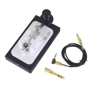 MK-02 Mini Shortwave Radio CW Key 3D-Printed High Quality Aluminum Alloy ABS Handheld Morse Code CW Key Transceiver
