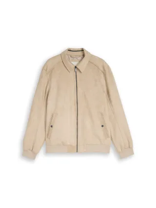 Tom Tailor - Jacke in Wildleder-Optik cashew beige - Gr. - XXL