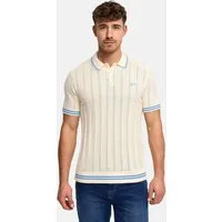 Indicode Poloshirt Herren INLuner Polo- Sommershirt Strick-Polo aus Baumwolle mit Jacquard-Struktur