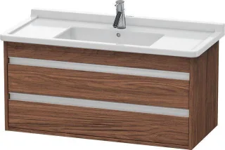 Duravit Ketho Waschtischunterbau wandhängend Nussbaum dunkel Matt 1000x455x480 mm - KT664502121 KT664502121