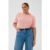 KAFFE Curve T-Shirt T-shirt KClia Große Größen