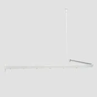Euroshowers GmbH Duschvorhangstange Profi 90x90cm L-förmiges Duschstangen-Set Weiß aus Aluminium, Wand, Schrauben, Aluminium, Inklusive Deckenhalterung 60 cm,verbindungsstücken und 12 Vorhanghaken
