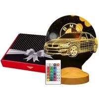 Geschenkelampe LED Nachttischlampe 3D Nachtlicht mit Gravur Geschenkidee für Autofans klassisches Auto, Leuchte 7 Farben fest integriert, Geburtstagsgeschenk, Geschenk für Jungen